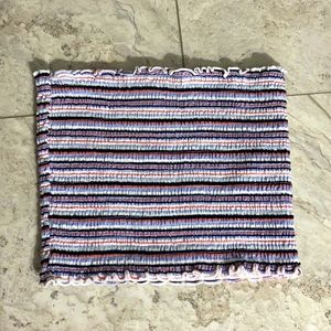 hollister lettuce tube top stripes